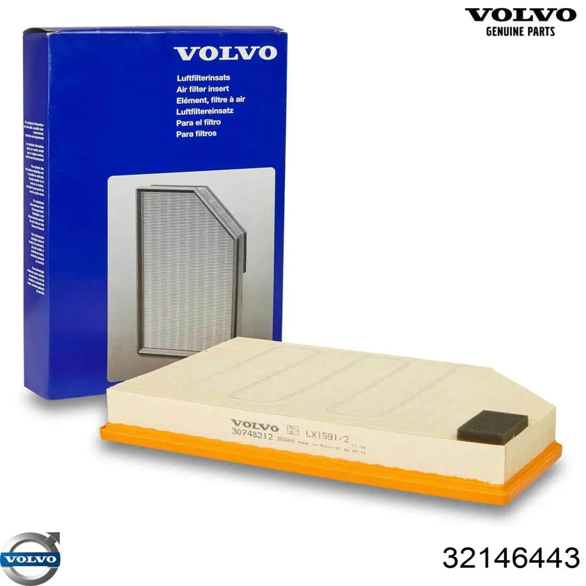 Compre 32146443 Volvo Filtro de ar