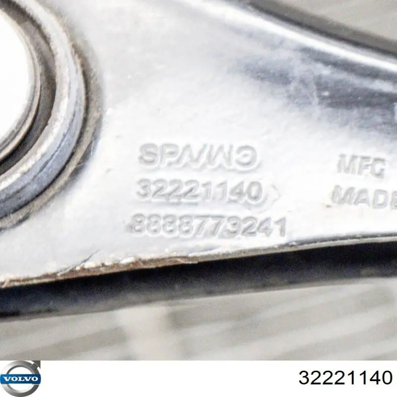 Braço oscilante de suspensão traseira transversal 32221140 Volvo