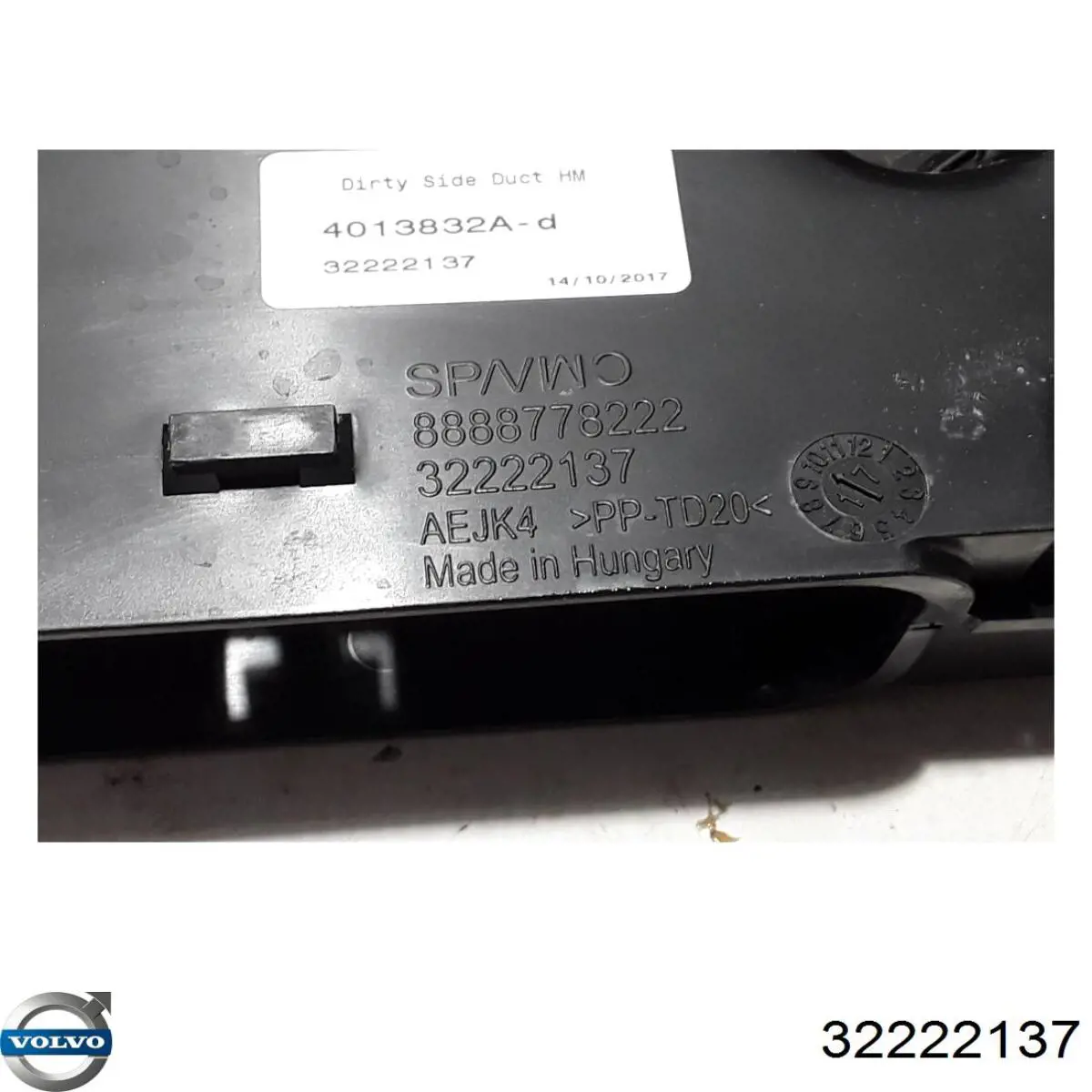 Tomada de ar de filtro de ar Volvo 32222137 preço, a partir de 179,11 USD