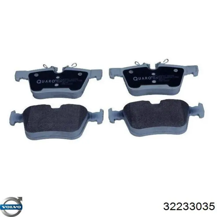32233035 Volvo Sapatas do freio traseiras de disco