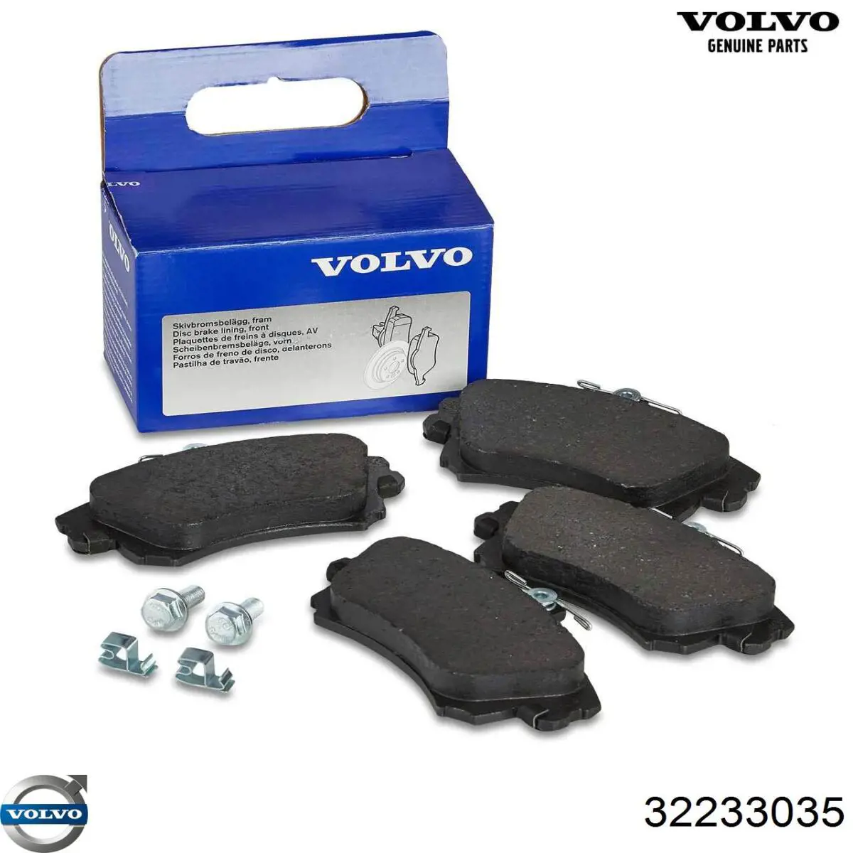 32233035 Volvo Sapatas do freio traseiras de disco