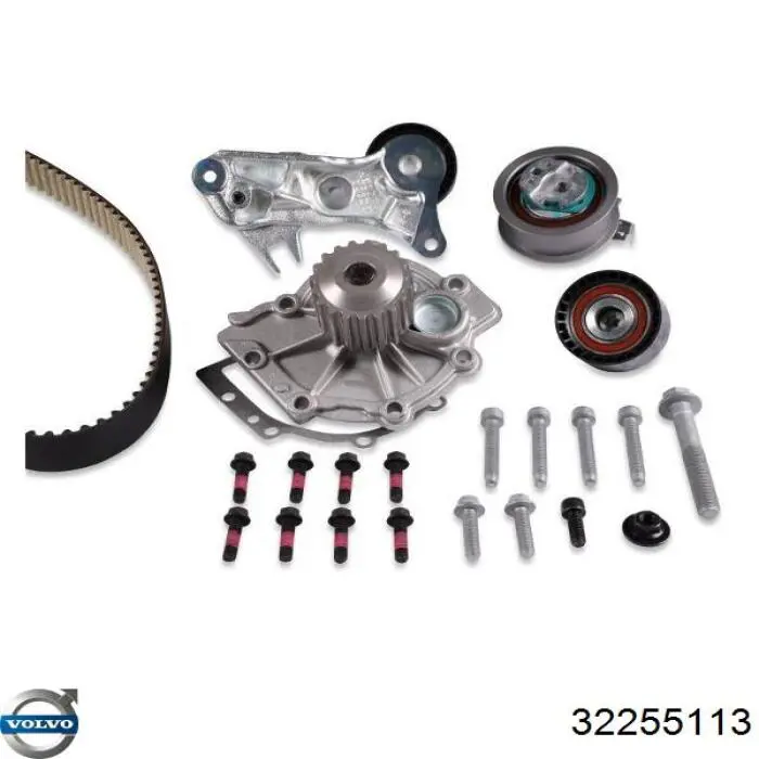Correia do mecanismo de distribuição de gás, kit 32255113 Volvo