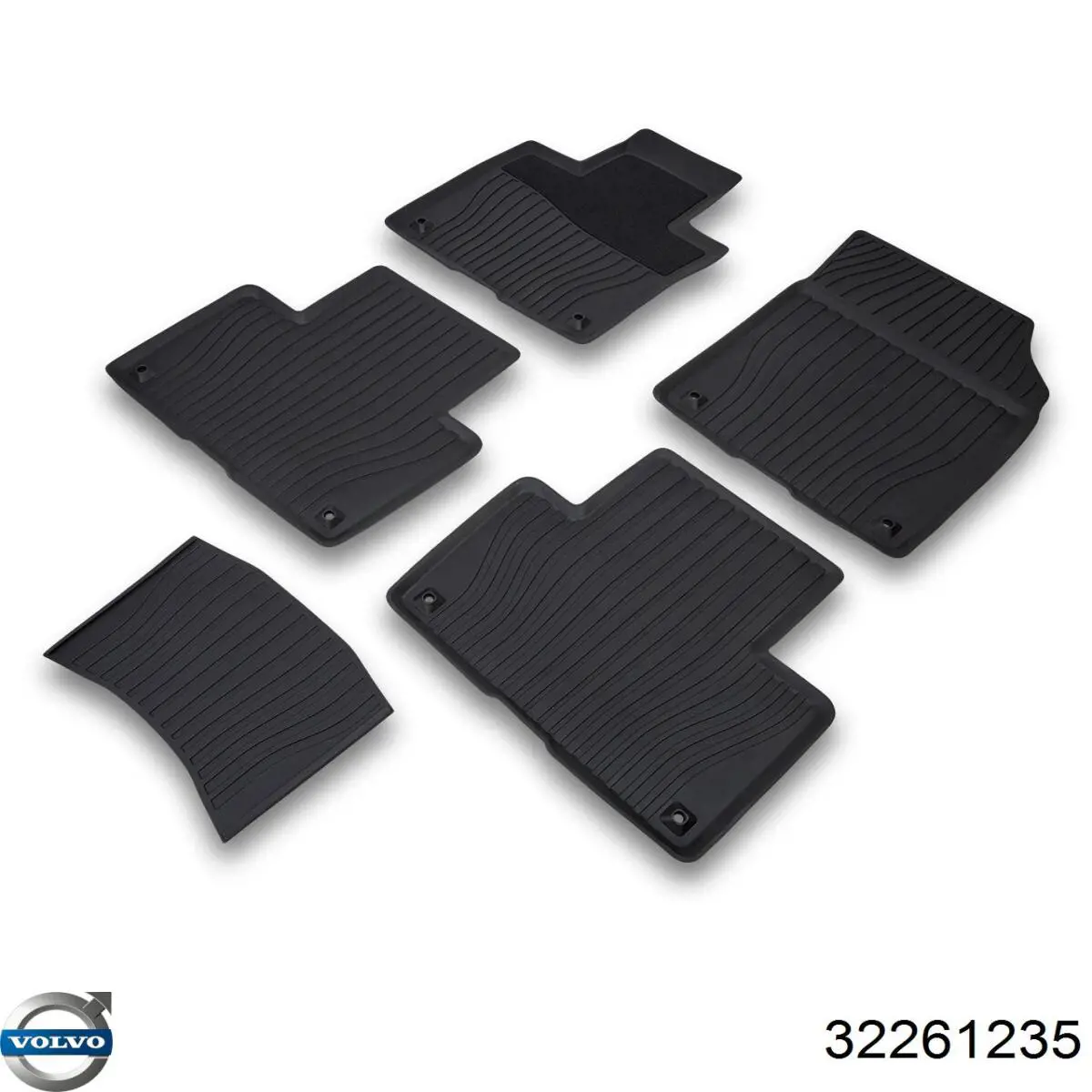 Tapetes dianteiros + traseiros, kit 32261235 Volvo