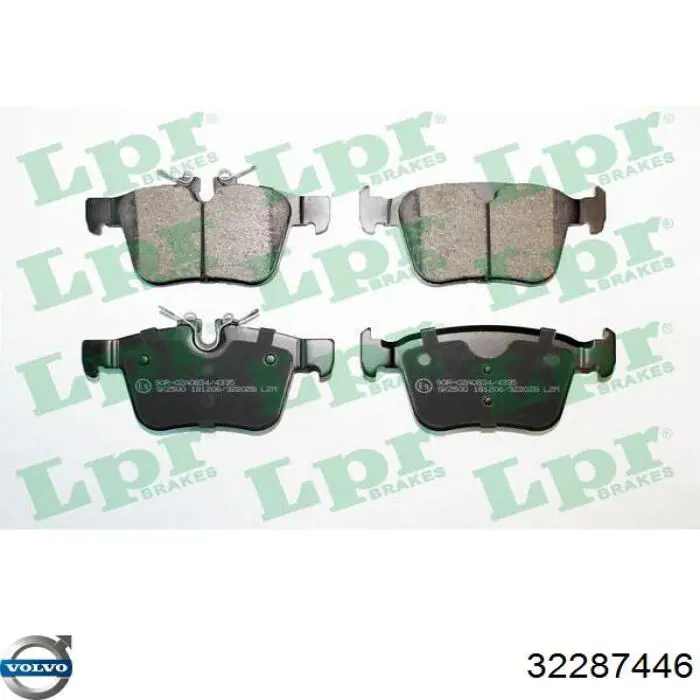 32287446 Volvo Sapatas do freio traseiras de disco