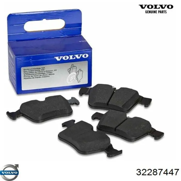 32287447 Volvo Sapatas do freio traseiras de disco
