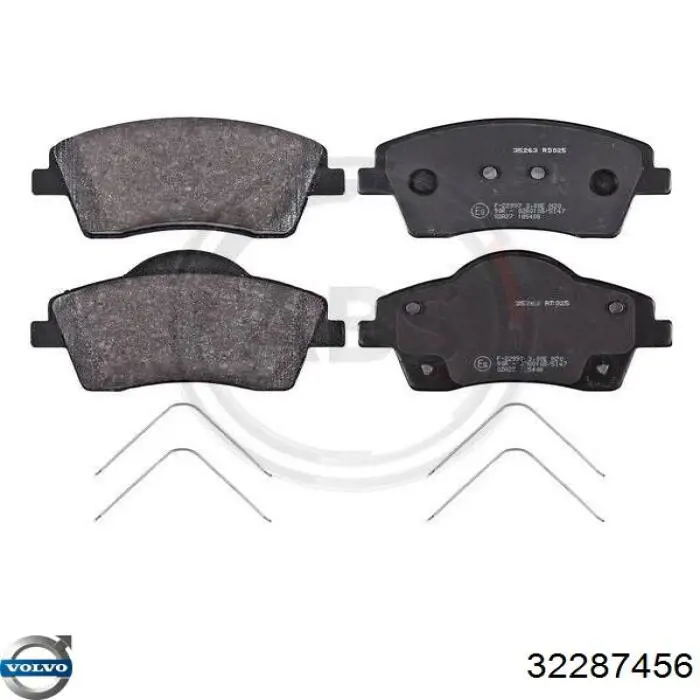 32287456 Volvo Sapatas do freio dianteiras de disco