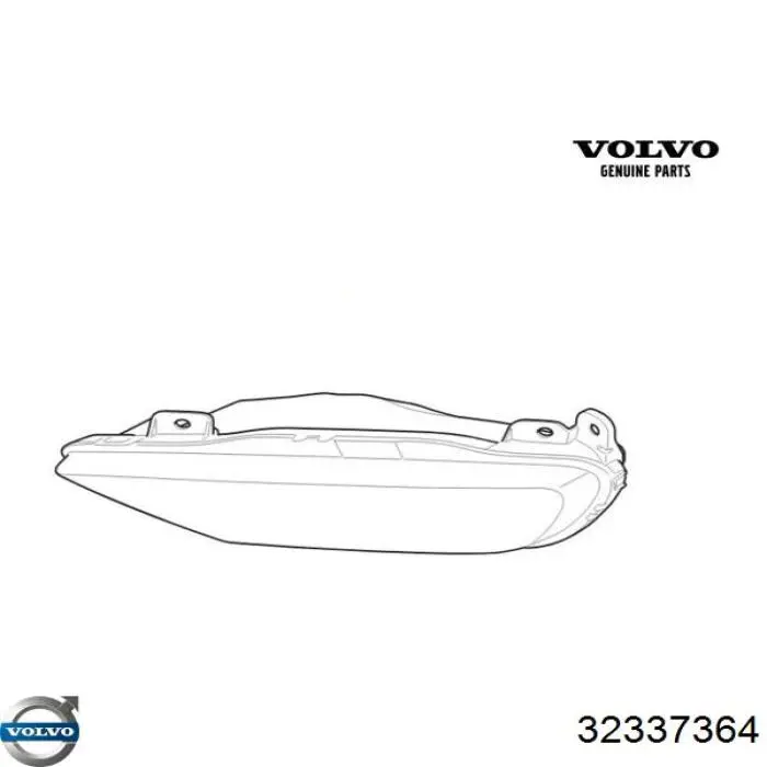 Luzes de nevoeiro esquerdas 32337364 Volvo