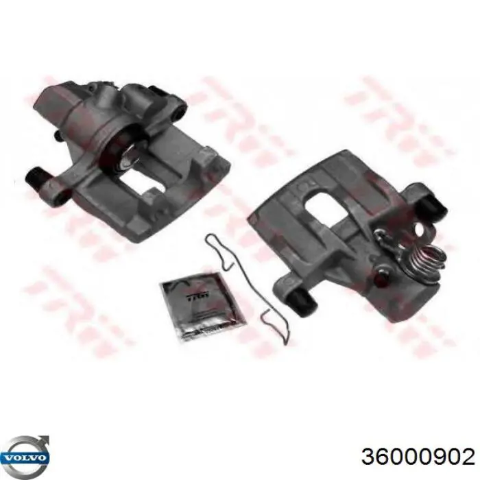 36000902 Volvo Suporte do freio traseiro esquerdo