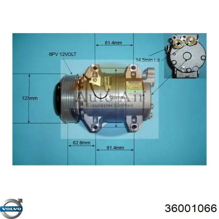 Compressor de aparelho de ar condicionado Volvo 36001066 preço, a partir de 103,11 USD