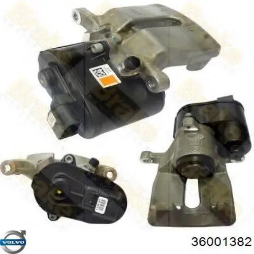 36001382 Volvo Suporte do freio traseiro esquerdo