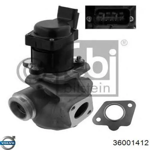 Compre 36001412 Volvo Válvula EGR de recirculação dos gases