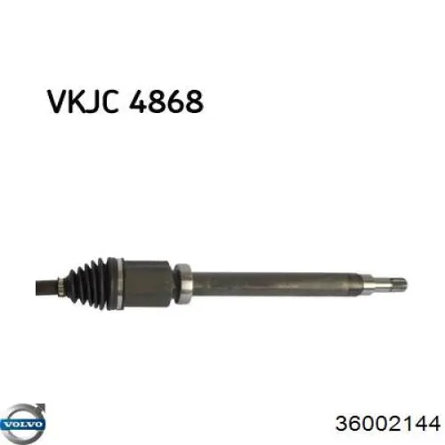 36002144 Volvo Semieixo (acionador) dianteiro direito