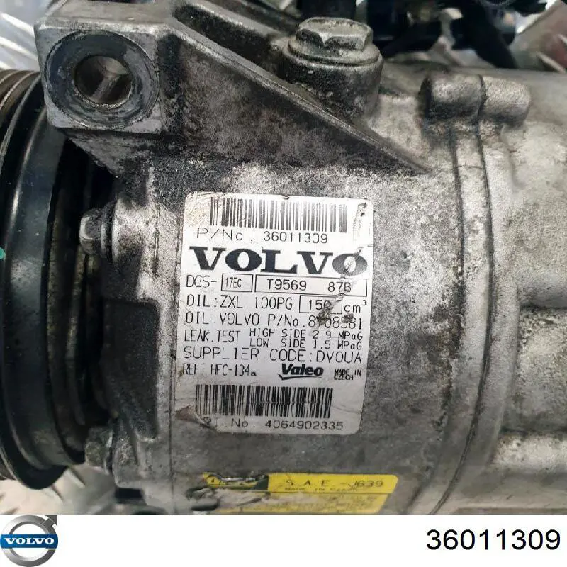 Compressor de aparelho de ar condicionado Volvo 36011309 preço, a partir de 271,18 USD