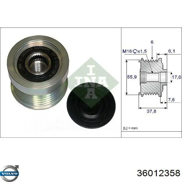 36012358 Volvo Gerador