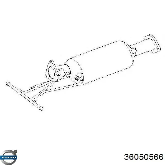 36050566 Volvo Filtro de partículas do sistema dos gases de escape