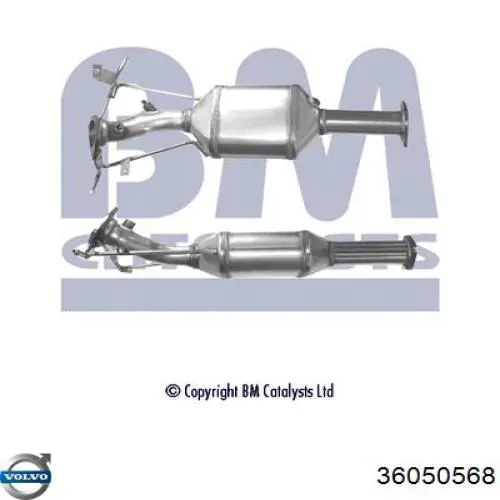 Filtro de partículas do sistema dos gases de escape Volvo 36050568 preço, a partir de 500,26 USD