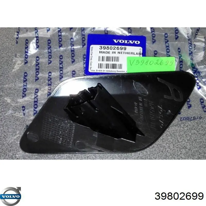 39802699 Volvo Placa sobreposta do injetor de fluido para lavador da luz dianteira