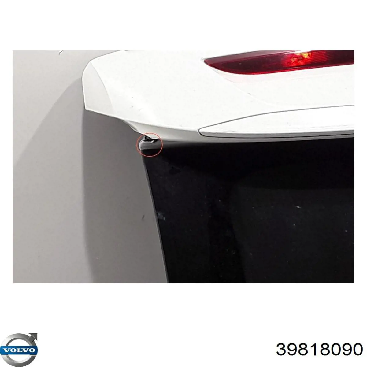 39818090 Volvo Porta traseira (3ª/5ª porta-malas (tampa de alcapão)