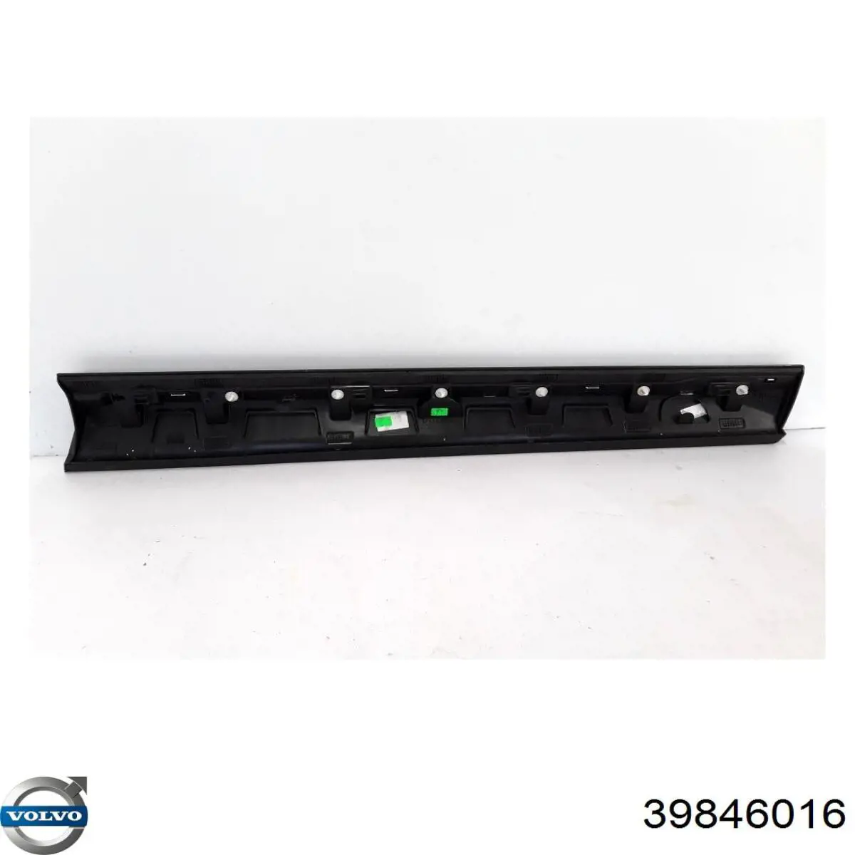 39846016 Volvo Moldura da porta dianteira esquerda inferior