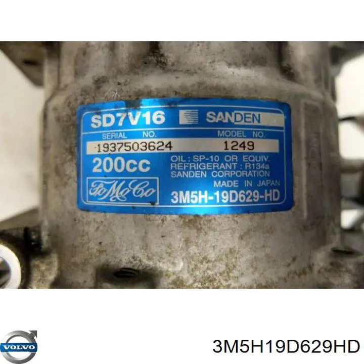 Compressor de aparelho de ar condicionado Volvo 3M5H19D629HD preço, a partir de 107,26 USD