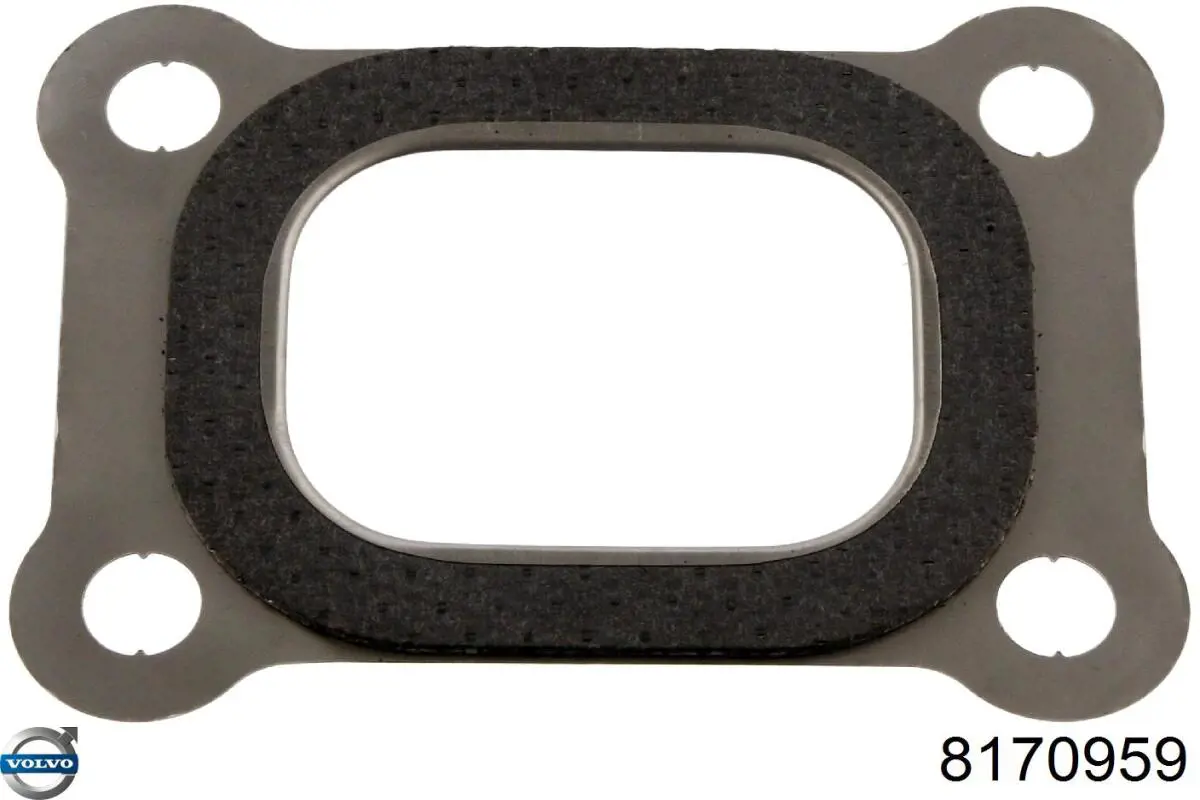 Vedante de tubo coletor de escape 8170959 Volvo