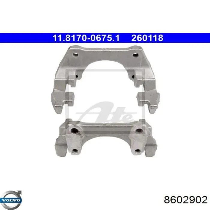 8602902 Volvo Braçadeira do freio de suporte traseiro