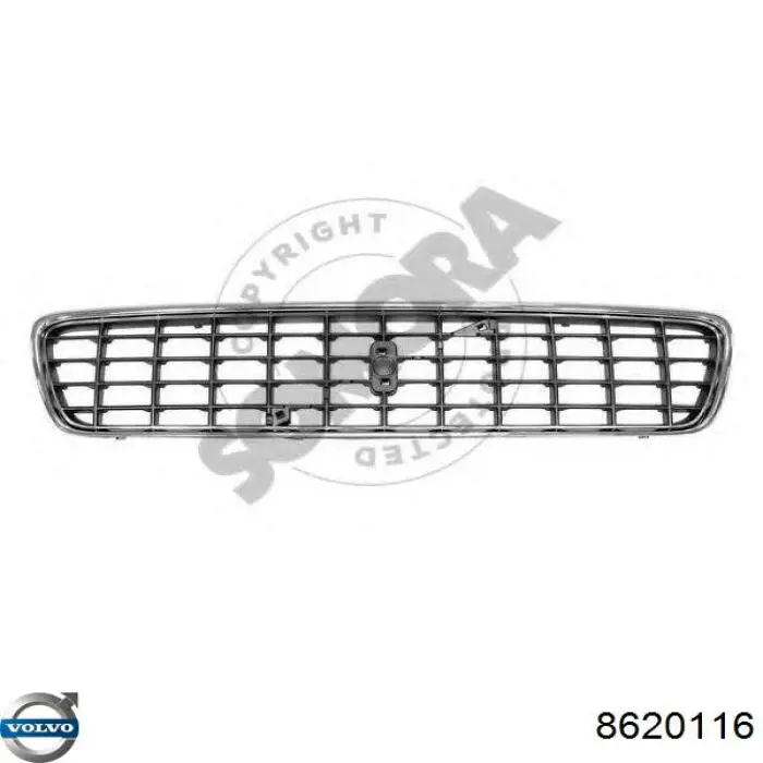 Grelha do radiador Volvo 8620116 preço, a partir de 121,29 USD