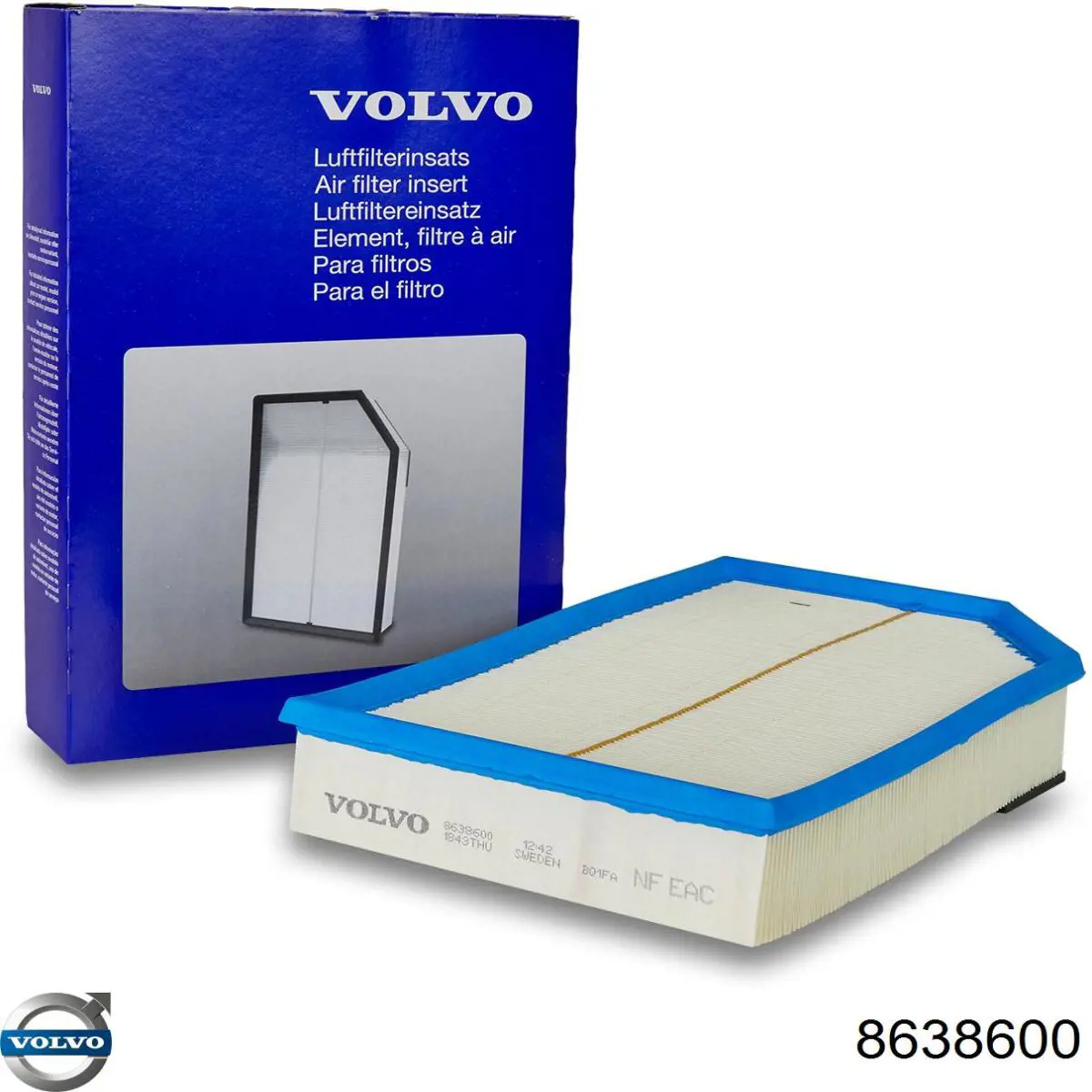 Filtro de ar Volvo 8638600 preço, a partir de 15,68 USD
