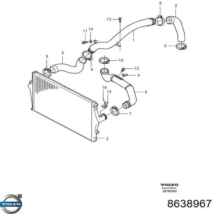  Volvo 8638967 preço, a partir de 94,09 USD