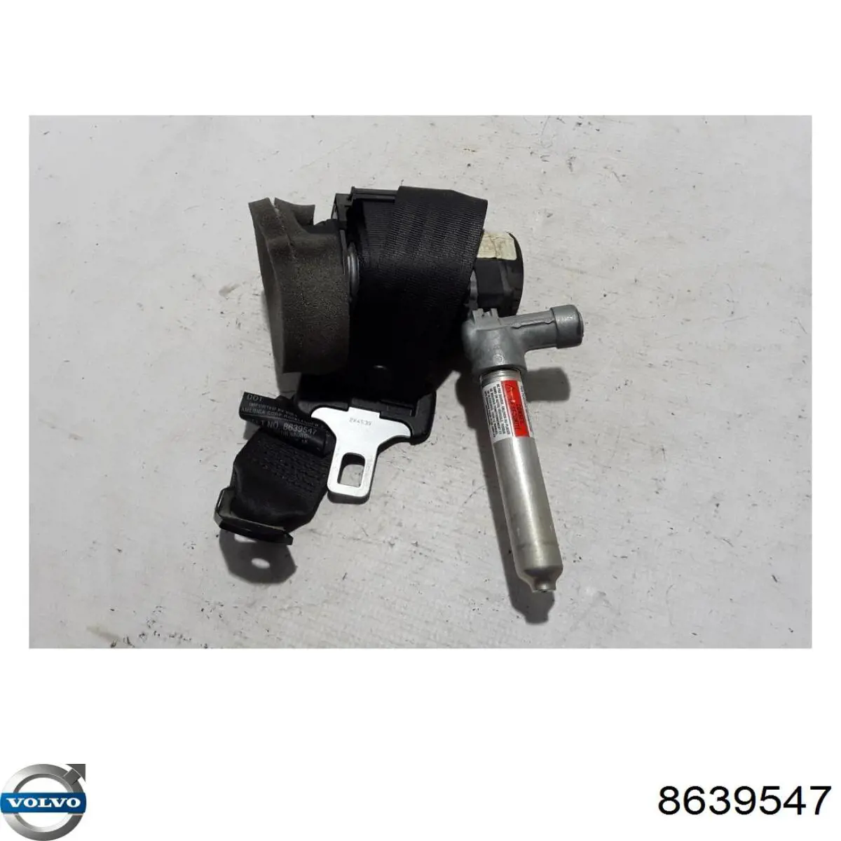 8639547 Volvo Cinto de segurança traseiro esquerdo