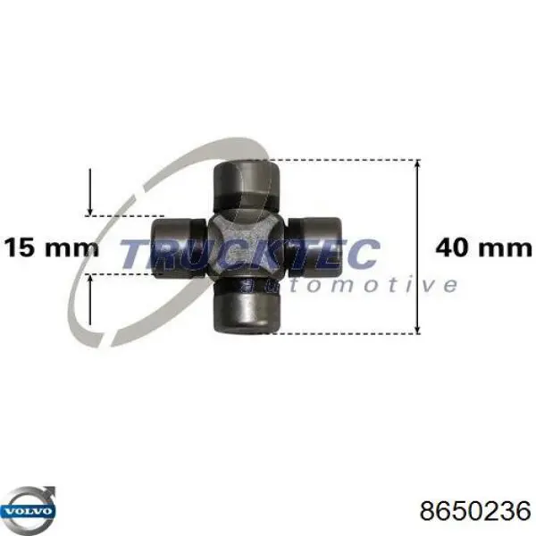 Junta universal inferior da árvore da coluna de direção Volvo 8650236 preço, a partir de 64,85 USD
