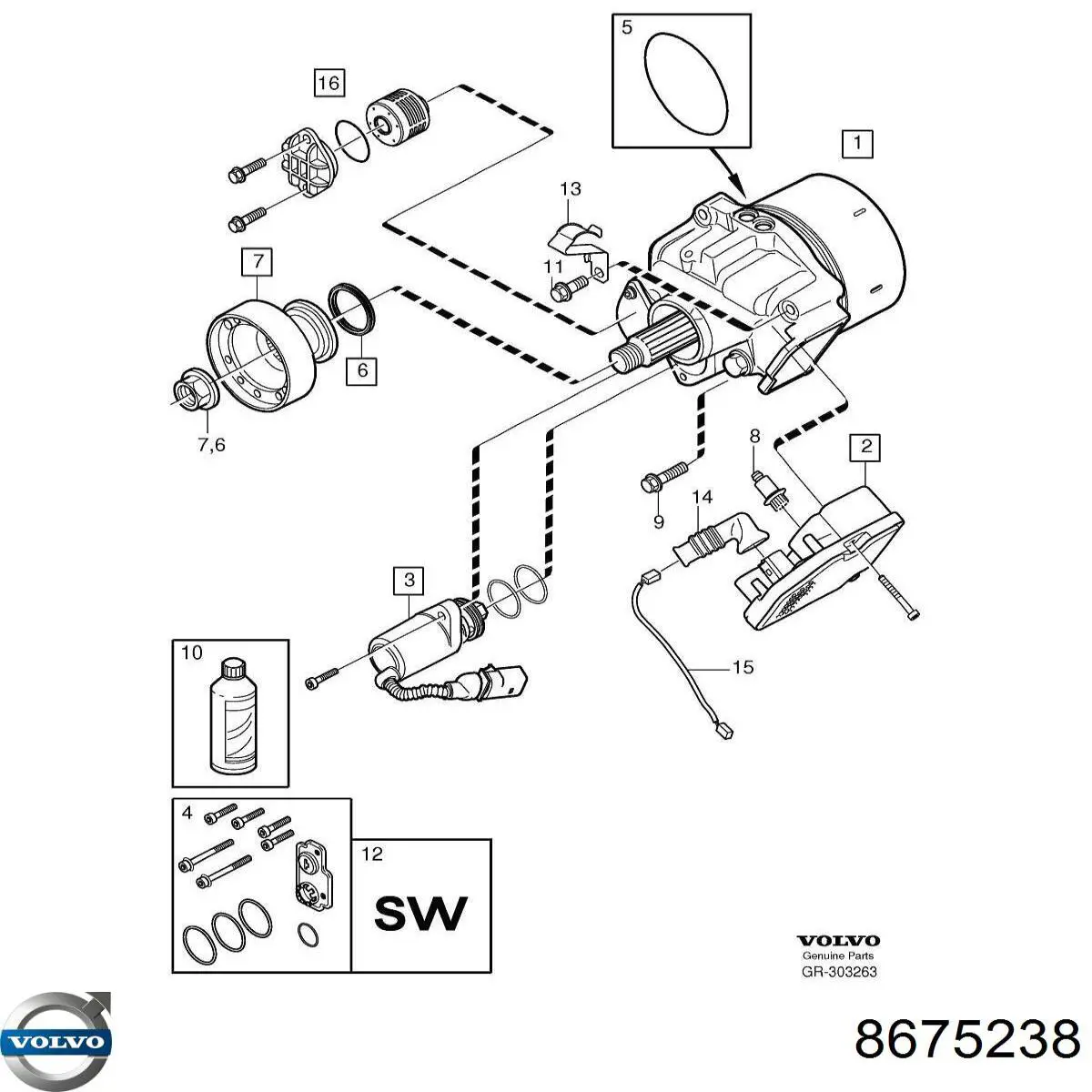 Compre 8675238 Volvo Bucim da haste de redutor do eixo traseiro