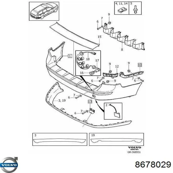  Volvo 8678029 preço, a partir de  