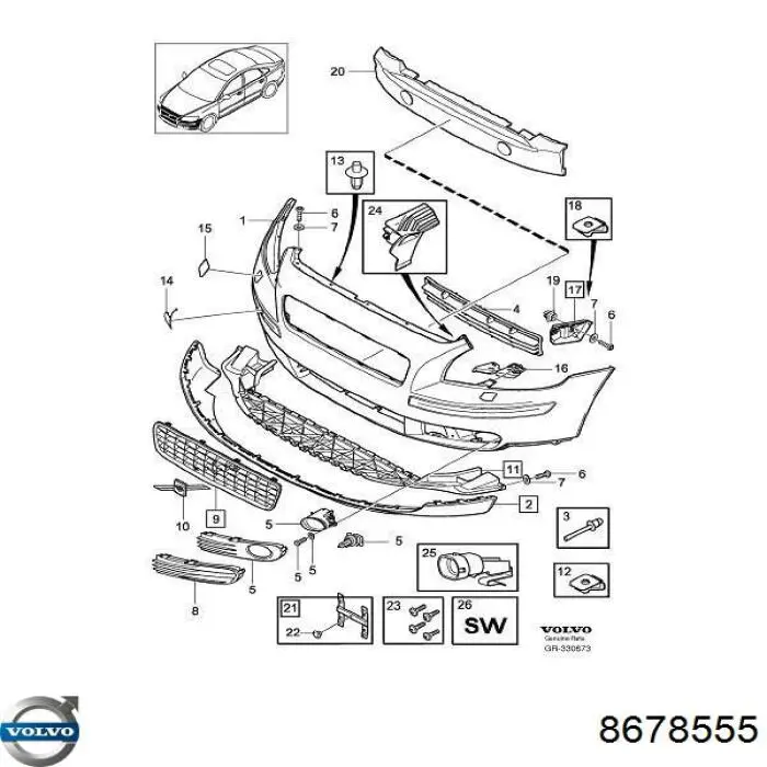8678555 Volvo 