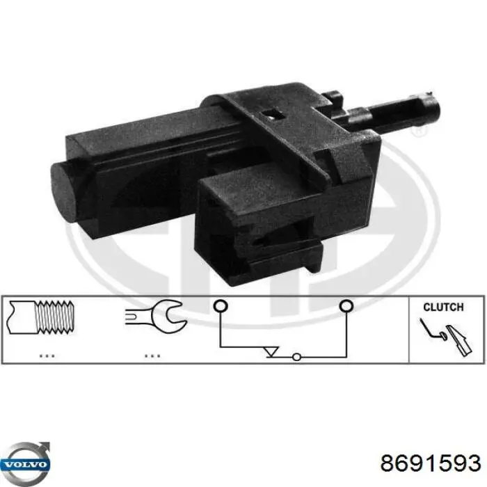 Compre 8691593 Volvo Sensor de ativação de embraiagem
