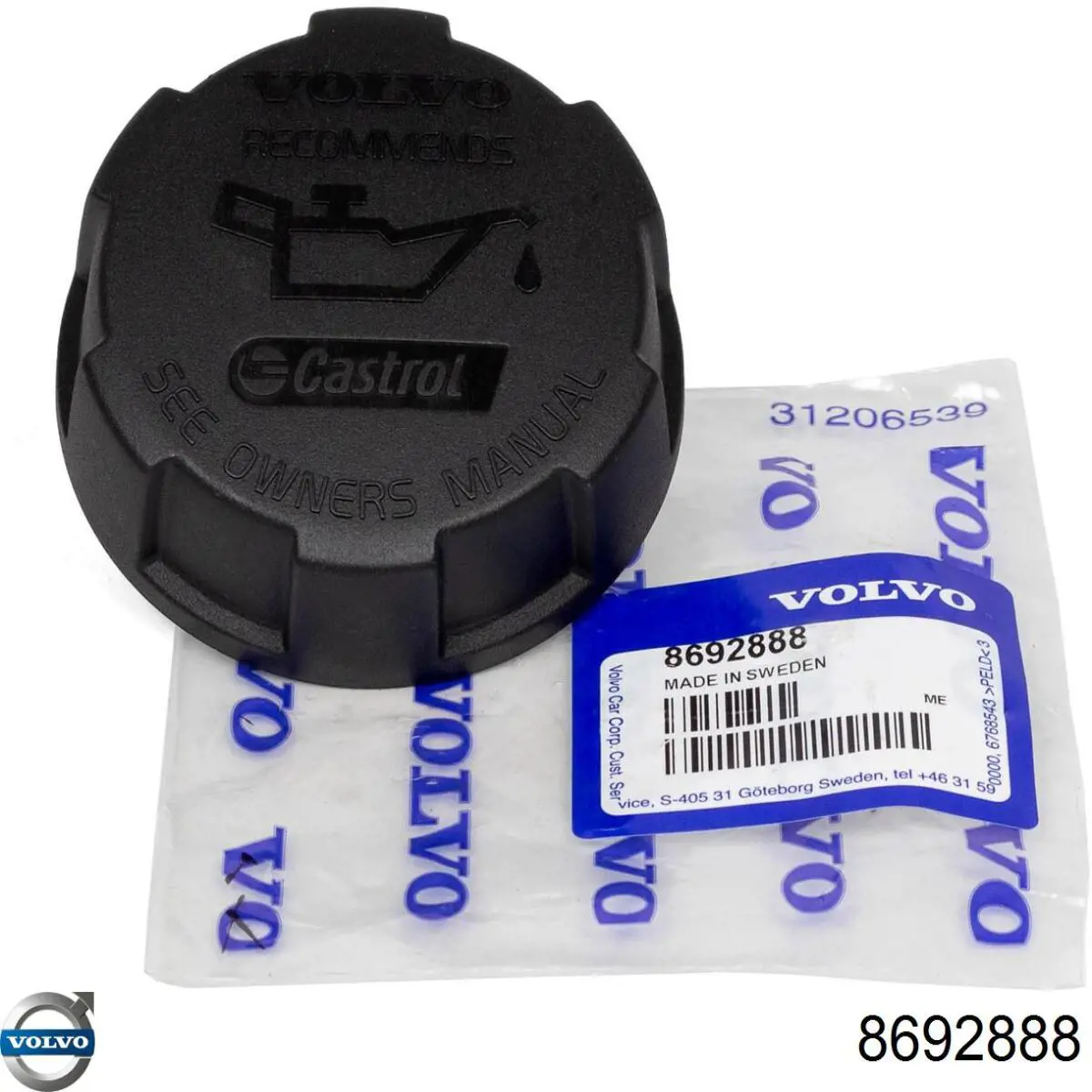 Tampa do gargalho de enchimento de óleo Volvo 8692888 preço, a partir de 4,10 USD