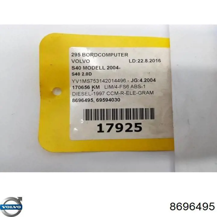 Mostrador multifuncional Volvo 8696495 preço, a partir de 66,52 USD