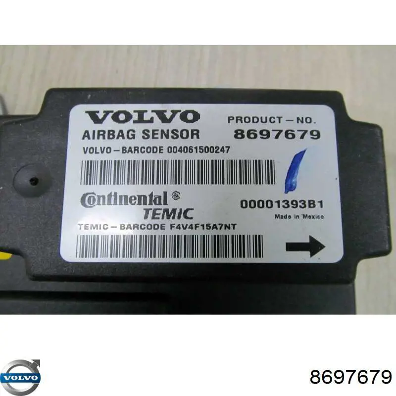 Módulo processador de controlo da bolsa de ar (Centralina eletrônica AIRBAG) Volvo 8697679 preço, a partir de 85,28 USD