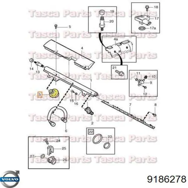 Regulador de pressão de combustível na régua de injectores Volvo 0280161509 preço, a partir de 82,91 USD