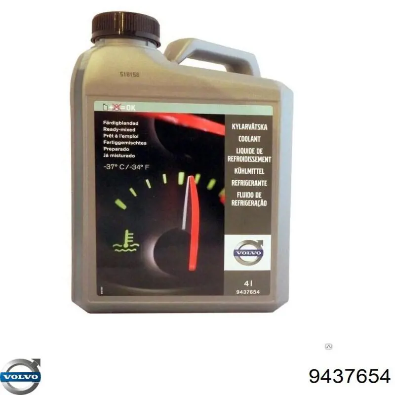 9437654 Volvo Fluido de esfriamento