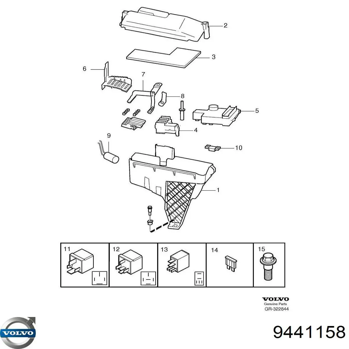 Compre 9441158 Volvo Relê de pisca-pisca