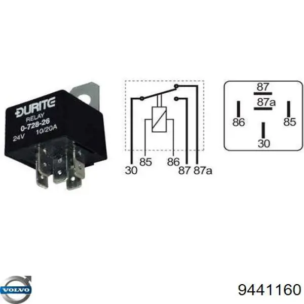 9441160 Volvo Relê de pisca-pisca
