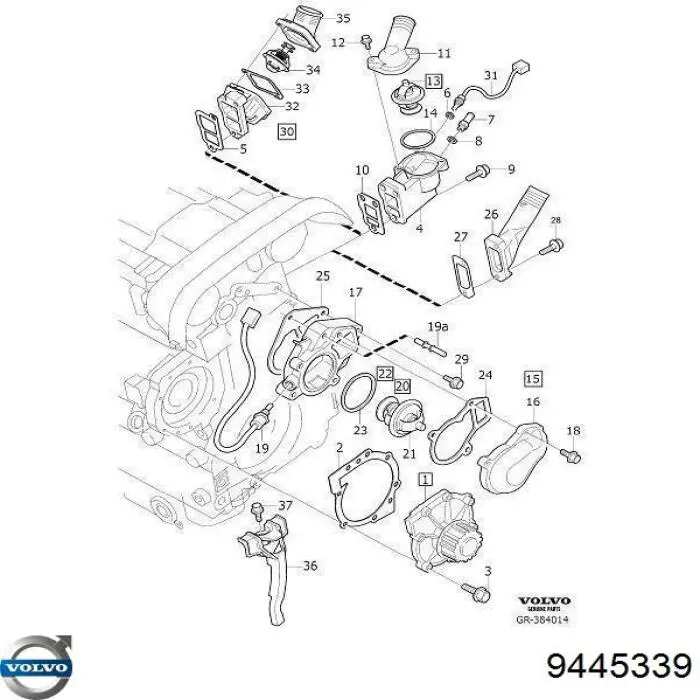  Volvo 9445339 preço, a partir de  