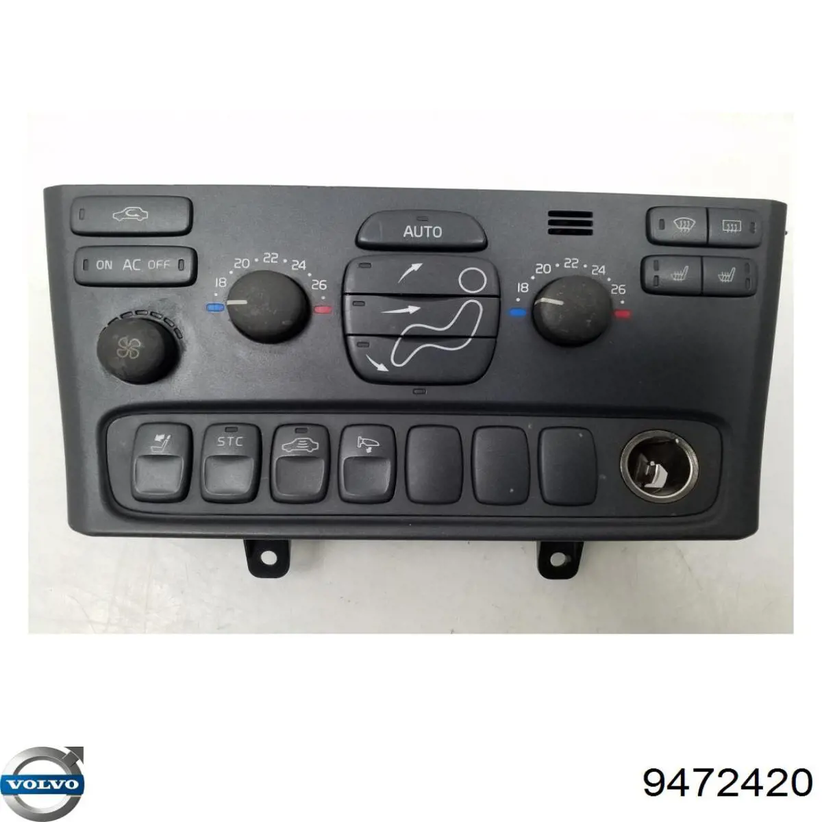 8651241 Volvo Unidade de controlo dos modos de aquecimento/condicionamento