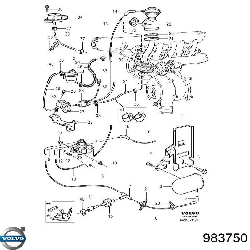 Compre 981906 Volvo Braçadeira de plástico universal