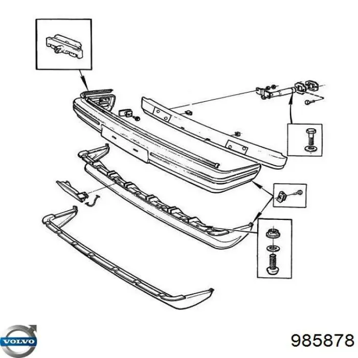 Porca de fixação de tubo de admissão do silenciador (de calças) Volvo 985878 preço, a partir de 0,53 USD