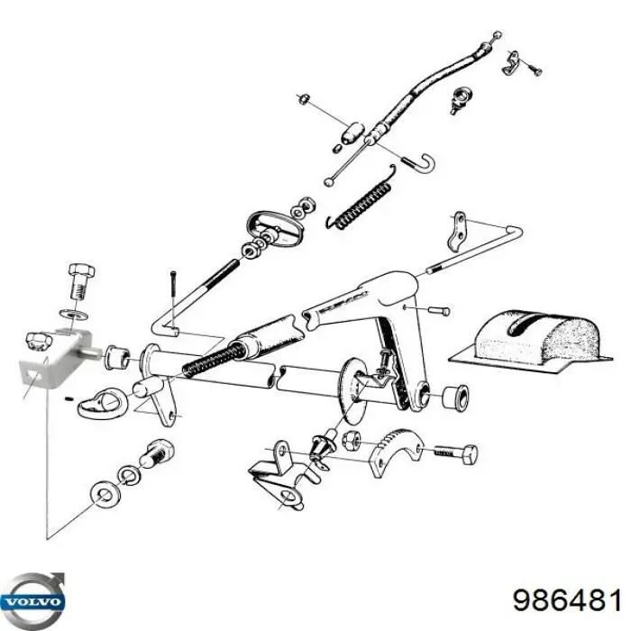 Compre 986481 Volvo Porca de fixação de tubo de admissão do silenciador (de calças)