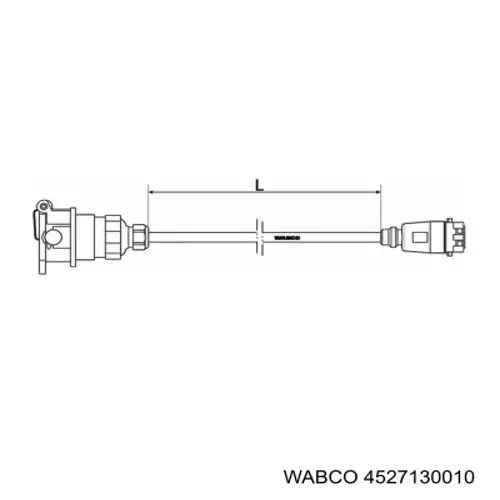 Mangueira de união do sistema pneumático, em espiral Wabco 4527130010 preço, a partir de 40,79 USD