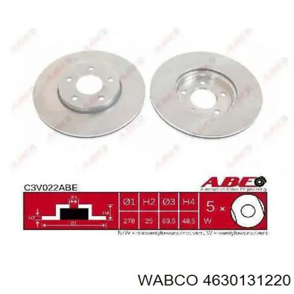  Wabco 4630131220 preço, a partir de 83,89 USD