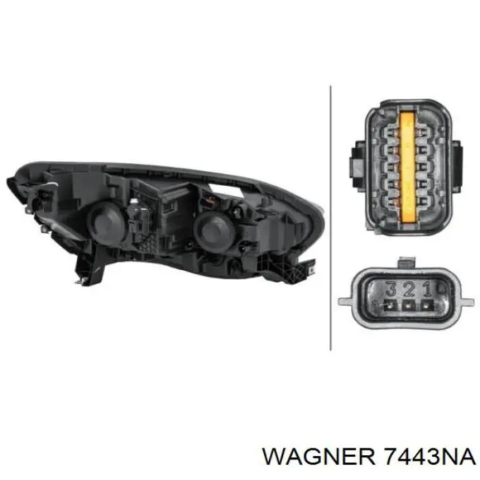 Lâmpada de pisca-pisca 7443NA Wagner